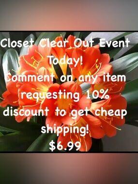 Closet Clear Out Event Today Only!
